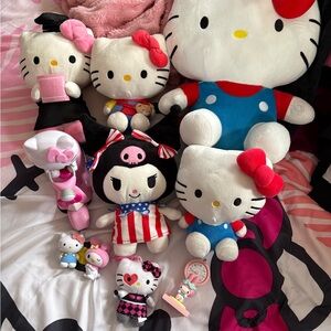 10 Pc Hello Kitty Plush Toy Set - Multicolor